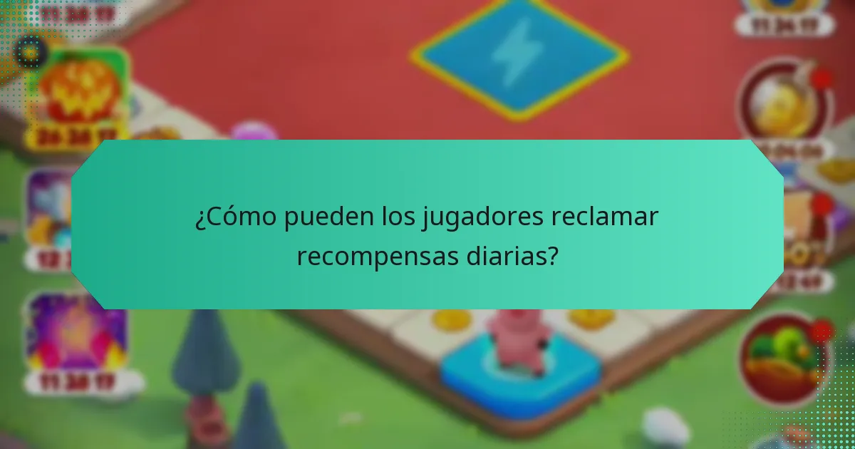¿Cómo pueden los jugadores reclamar recompensas diarias?
