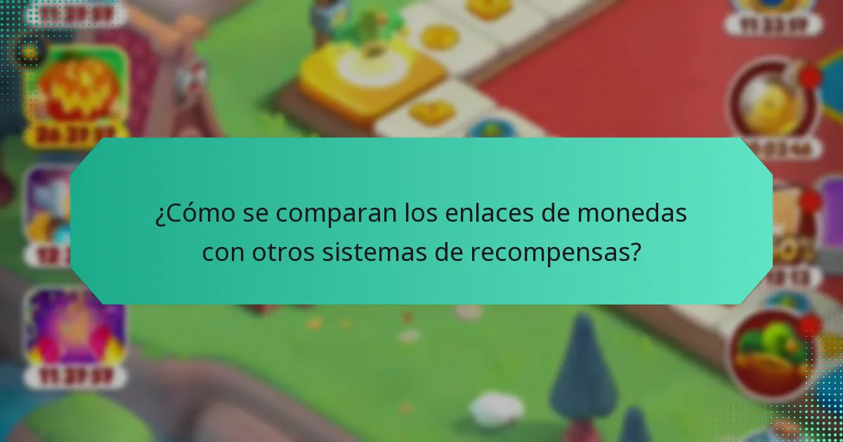 ¿Cómo se comparan los enlaces de monedas con otros sistemas de recompensas?