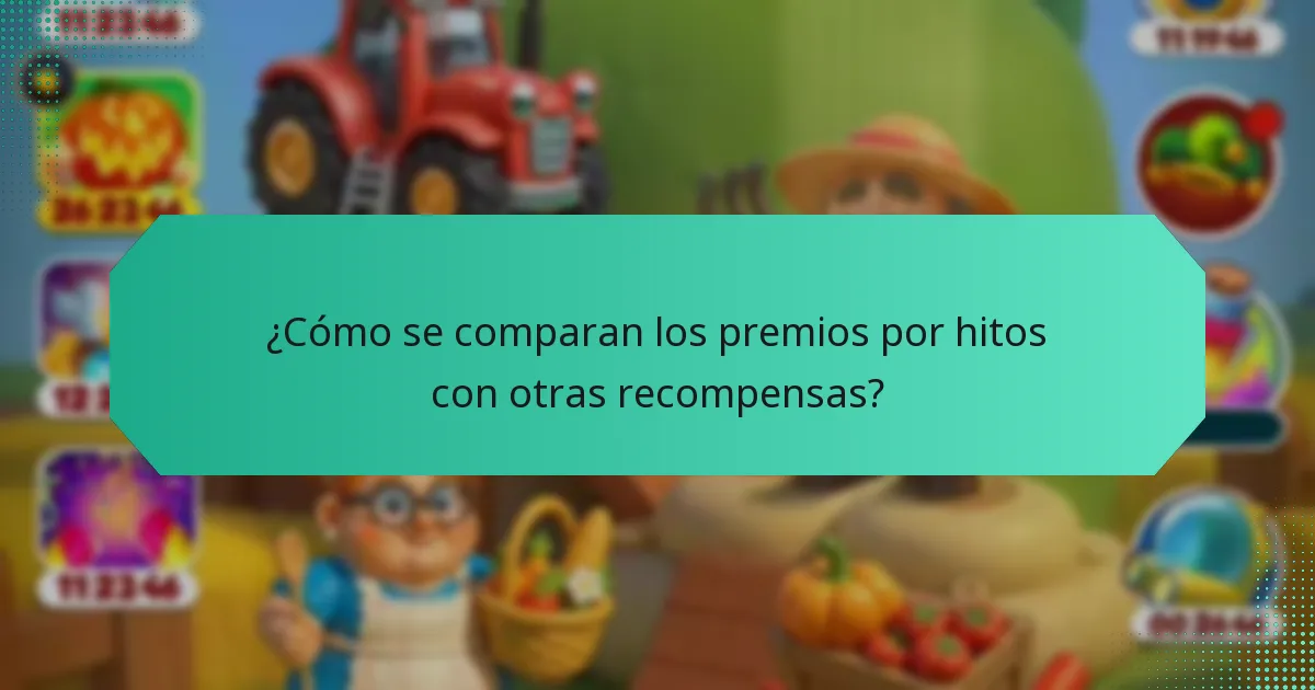 ¿Cómo se comparan los premios por hitos con otras recompensas?