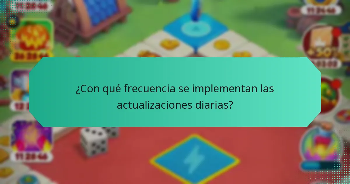 ¿Con qué frecuencia se implementan las actualizaciones diarias?