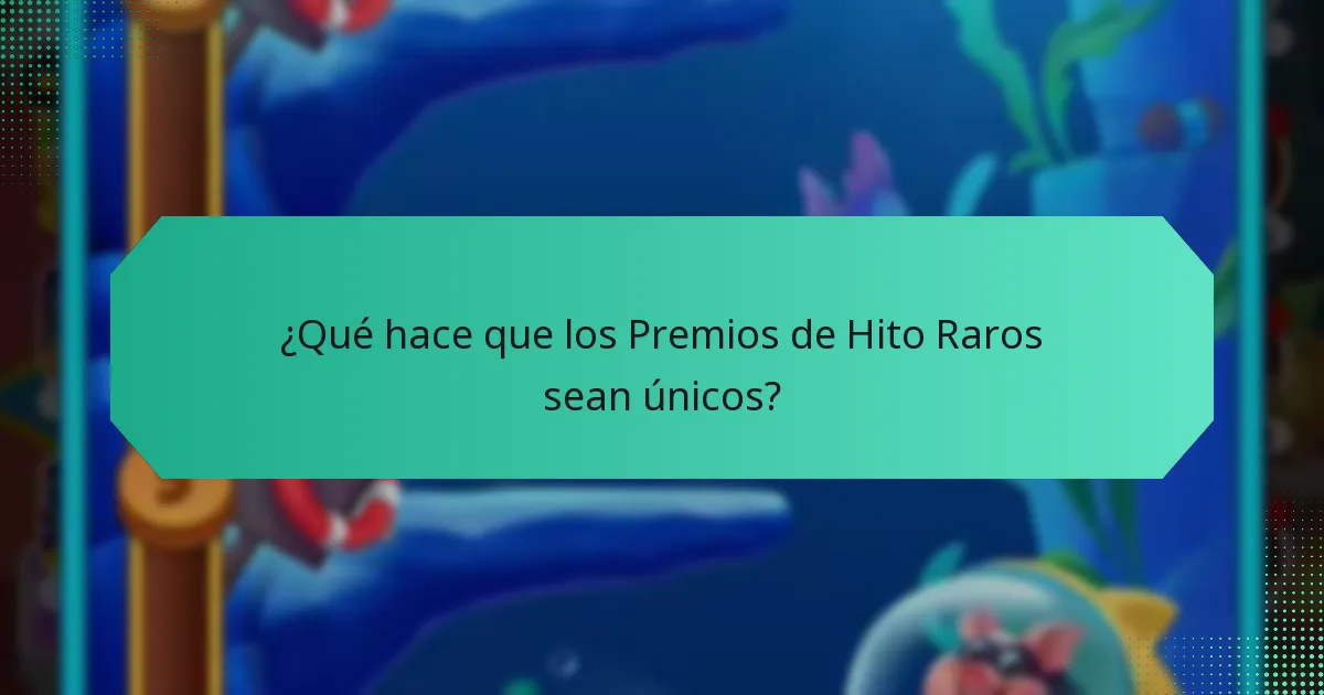 ¿Qué hace que los Premios de Hito Raros sean únicos?